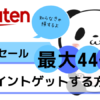 楽天のセール★最大44倍のポイントをゲットする方法